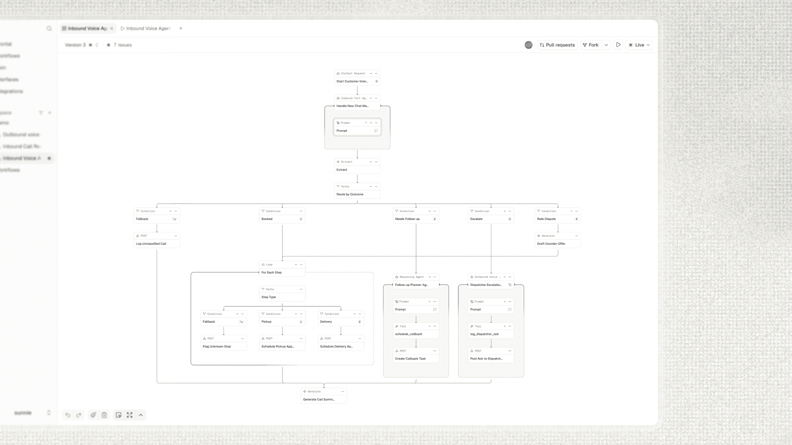 HappyRobot Workflow Editor